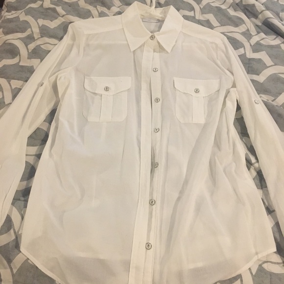 White Button Down Dress Shirt - Picture 1 of 2